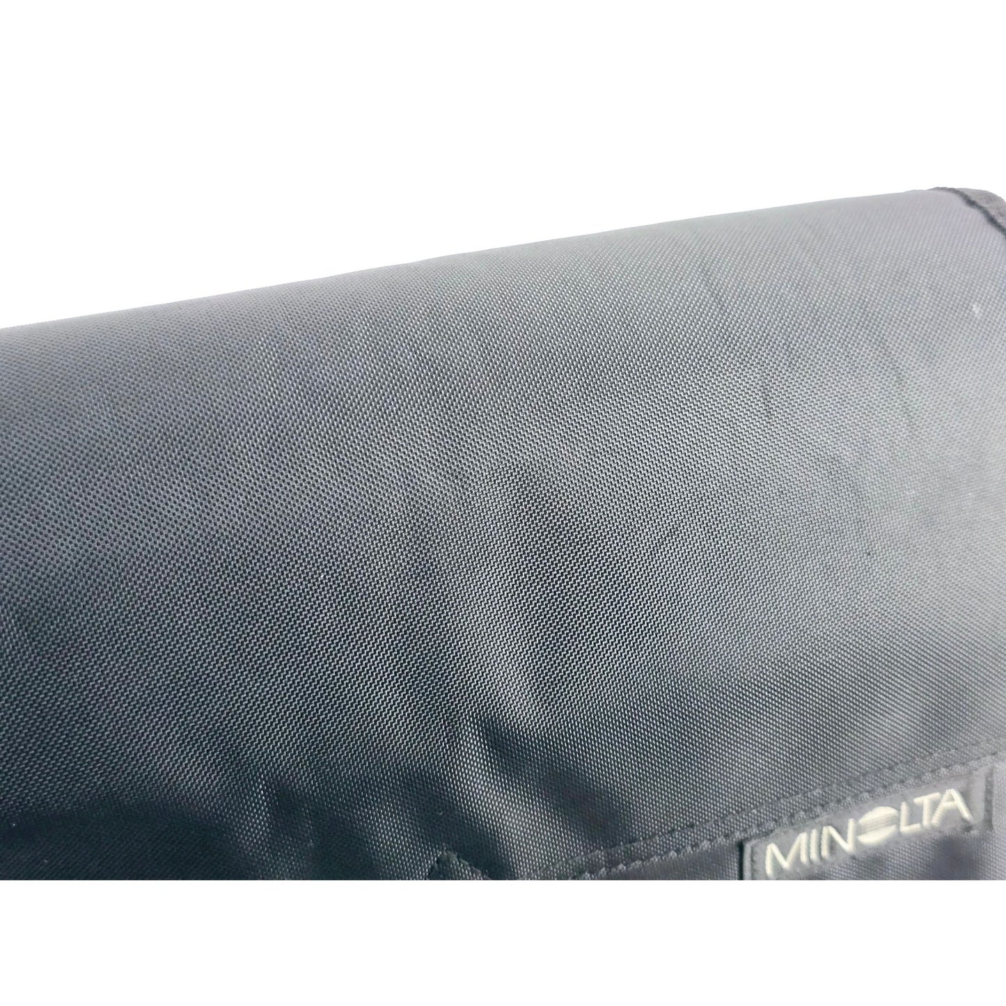 [Pre-owned] Genuine Minolta Camera Lens Shoulder Bag Nylon Black — Near MINT — Japan #5069