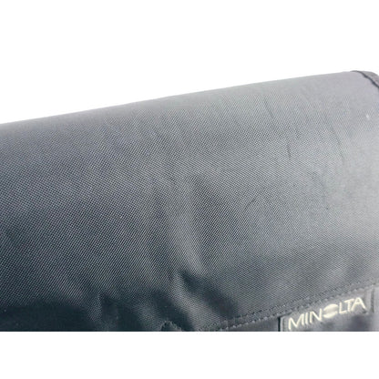 [Pre-owned] Genuine Minolta Camera Lens Shoulder Bag Nylon Black — Near MINT — Japan #5069