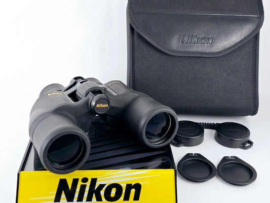 🌸[MINT] Nikon Aculon A211 8-18x42 Porro Prism Zoom Binocular w/Case From JAPAN