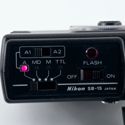 [Pre-owned] Nikon Speedlight SB-15 Shoe Mount TTL Flash for F3 FE2 FM2 FA — Mint — Japan #5714