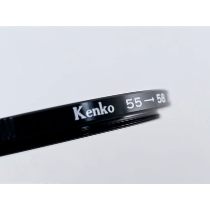 [Pre-owned] Kenko Metal Step Up Adapter Ring 55mm Lens to 58mm Filter — MINT — Japan #3918