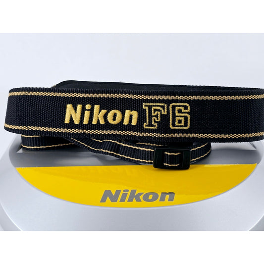 [Pre-owned] Nikon F6 AN-19 Genuine Camera Neck Strap 1.4in (3.5cm) — Near MINT — Japan #5063