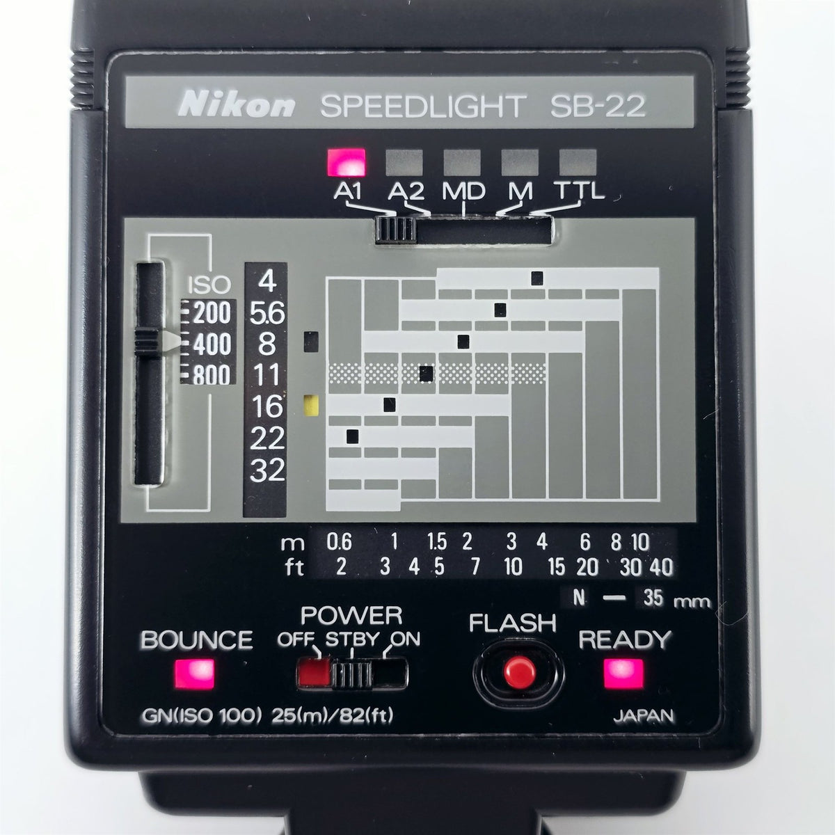 [Pre-owned] Nikon Speedlight SB-22 Shoe Mount Flash for SLR — Near Mint+++ — Japan #5551