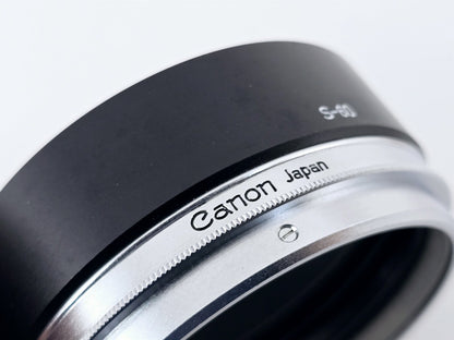 [Pre-owned] Canon Type S-60 60mm Lens Hood for FL 55mm 58mm Lenses — Near Mint — Japan #5049