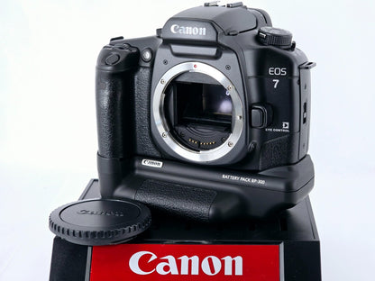 🌸[MINT] Canon EOS 7 ELAN 7E 35mm Film Camera Body Only w/BP-300 From Japan