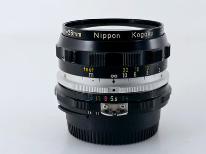 Ai Converted🌸[Near MINT+++] Nikon Nikkor-H Auto 28mm F3.5 MF Lens From Japan