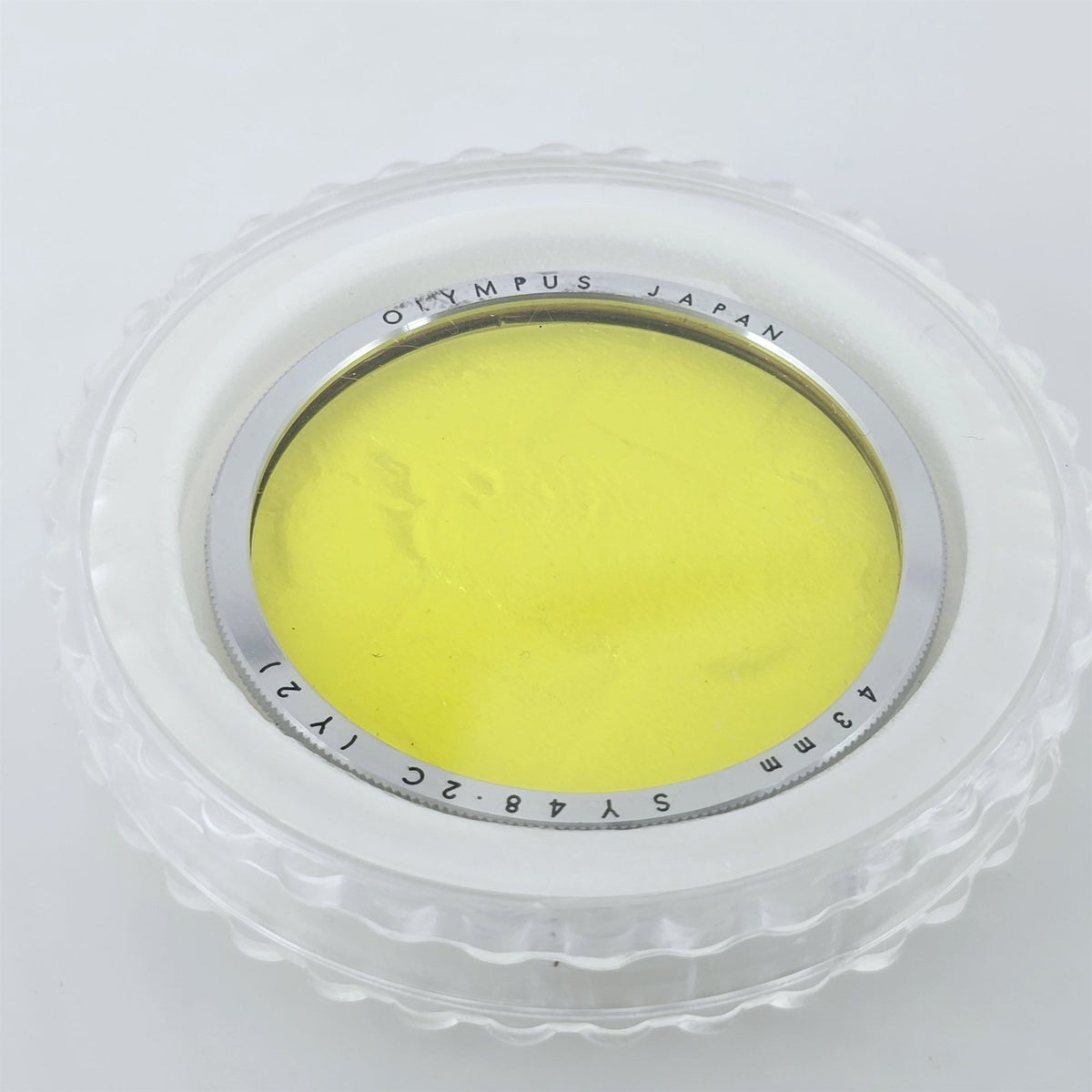[Pre-owned] Olympus Y2 43mm SY 48.2C Yellow Lens Filter — Near Mint — Japan #5703