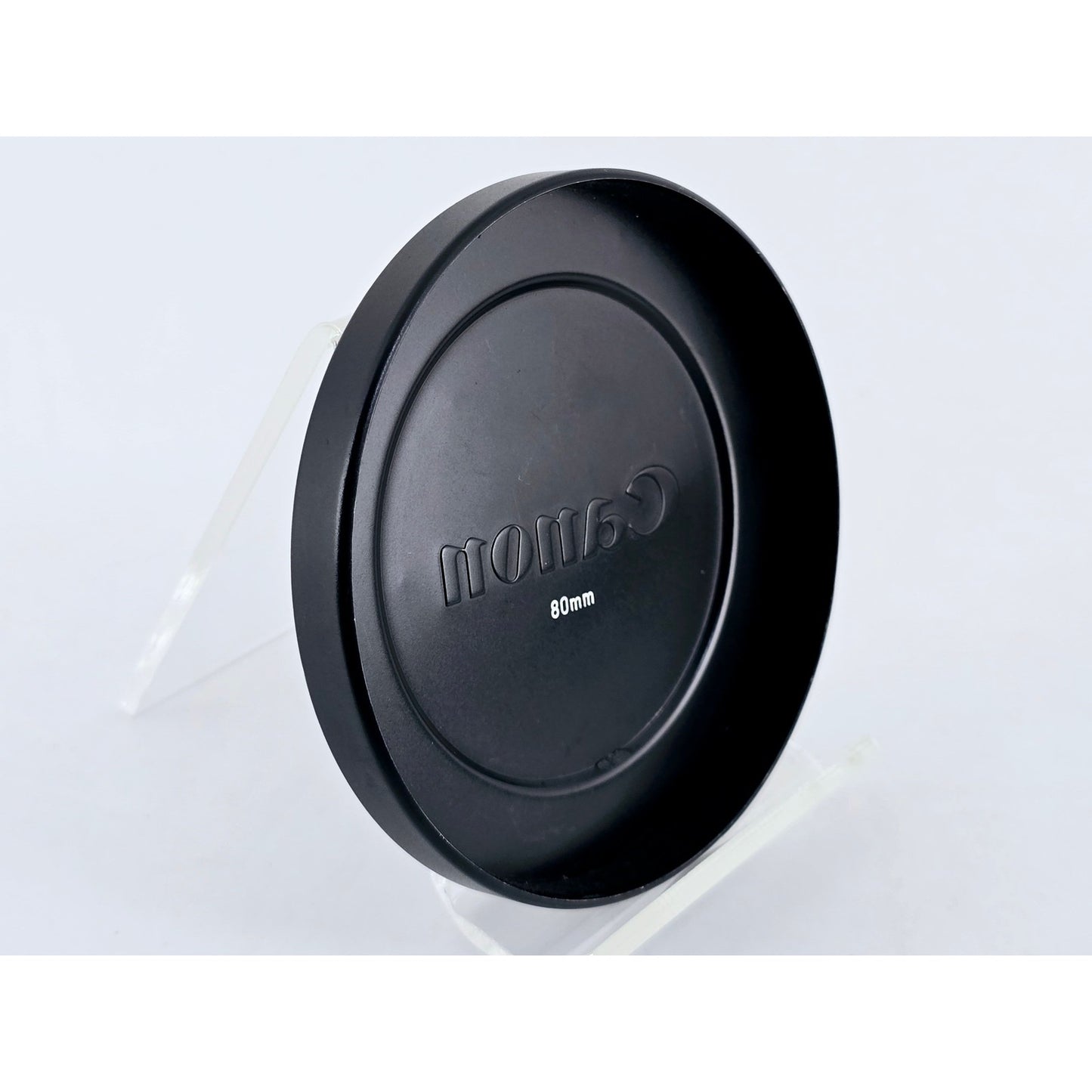 [Pre-owned] Canon 80mm Push-On Black Metal Front Lens Cap (Genuine) — Near MINT — Japan #4141