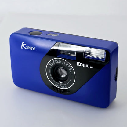 [Pre-owned] Konica K-mini Blue E124 35mm Compact Film Camera — Top Mint — Japan #5244