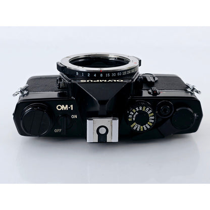 [Pre-owned] Olympus OM-1 MD Black 35mm Film SLR Camera Body — Near MINT — Japan #2870