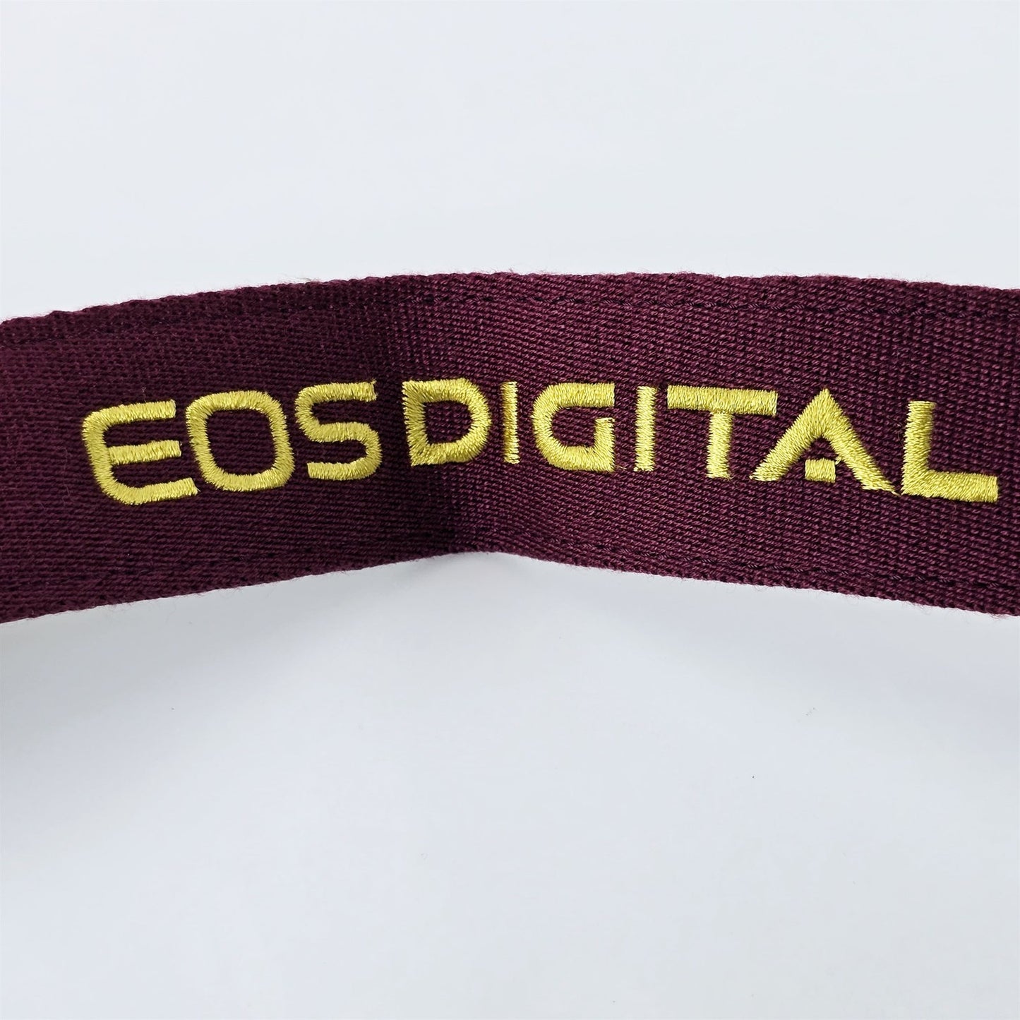 [Pre-owned] Canon Gold Embroidered Logo Neck Strap for EOS Digital — Top Mint — Japan #5441