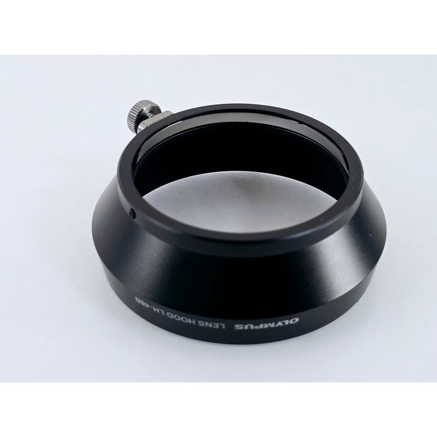 [Pre-owned] Olympus Pen LH-48B Black Metal Lens Hood for 17mm F1.8 — Top MINT — Japan #4087