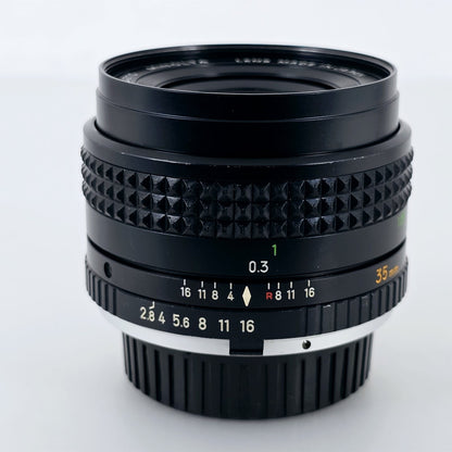 [Pre-owned] Minolta MC W.Rokkor 35mm F2.8 MF Wide Angle Lens — Near Mint+++ — Japan #5780