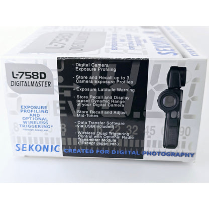 [Pre-owned] Sekonic L-758D Digital Master Light Meter for Pro Photography — Mint — Japan #5210