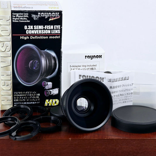 [Pre-owned] Raynox Digital HD-3032 PRO 0.3X Semi Fish-Eye Lens — Near MINT+++ — Japan #4112