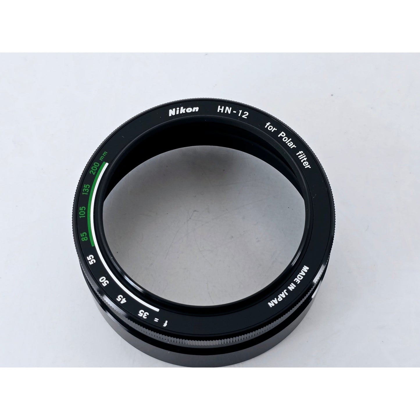 [Pre-owned] Nikon HN-12 Metal Lens Hood for Polarizing Filter — Unused — Japan #4393