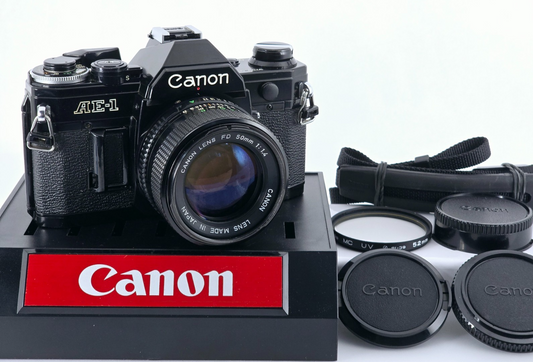 New Seal🌸[Near MINT] Canon AE-1 35mm Film Camera New FD 50mm F1.4 From Japan