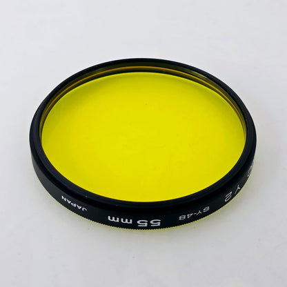 [Pre-owned] Kenko MC Y2 SY-48 / PL 55mm Lens Filter — Near MINT — Japan #4285
