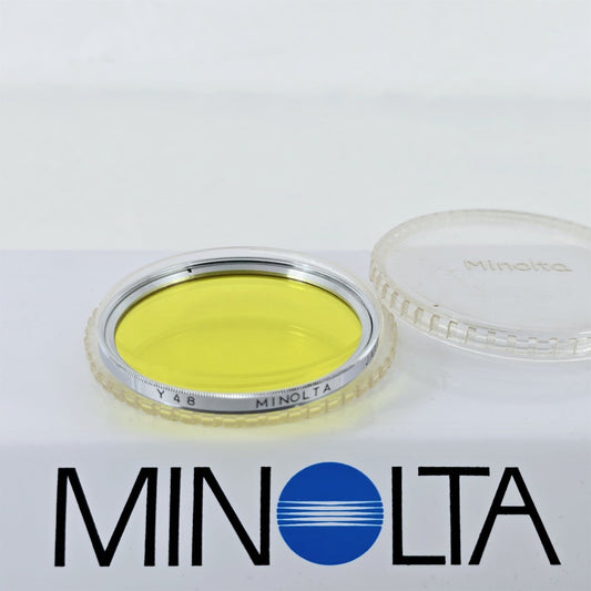 [Pre-owned] Minolta Y48 55mm Yellow Lens Filter — Mint — Japan #5704