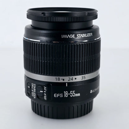 [Pre-owned] Canon Zoom EF-S 18-55mm F3.5-5.6 IS AF Lens — Near Mint+++ — Japan #5774