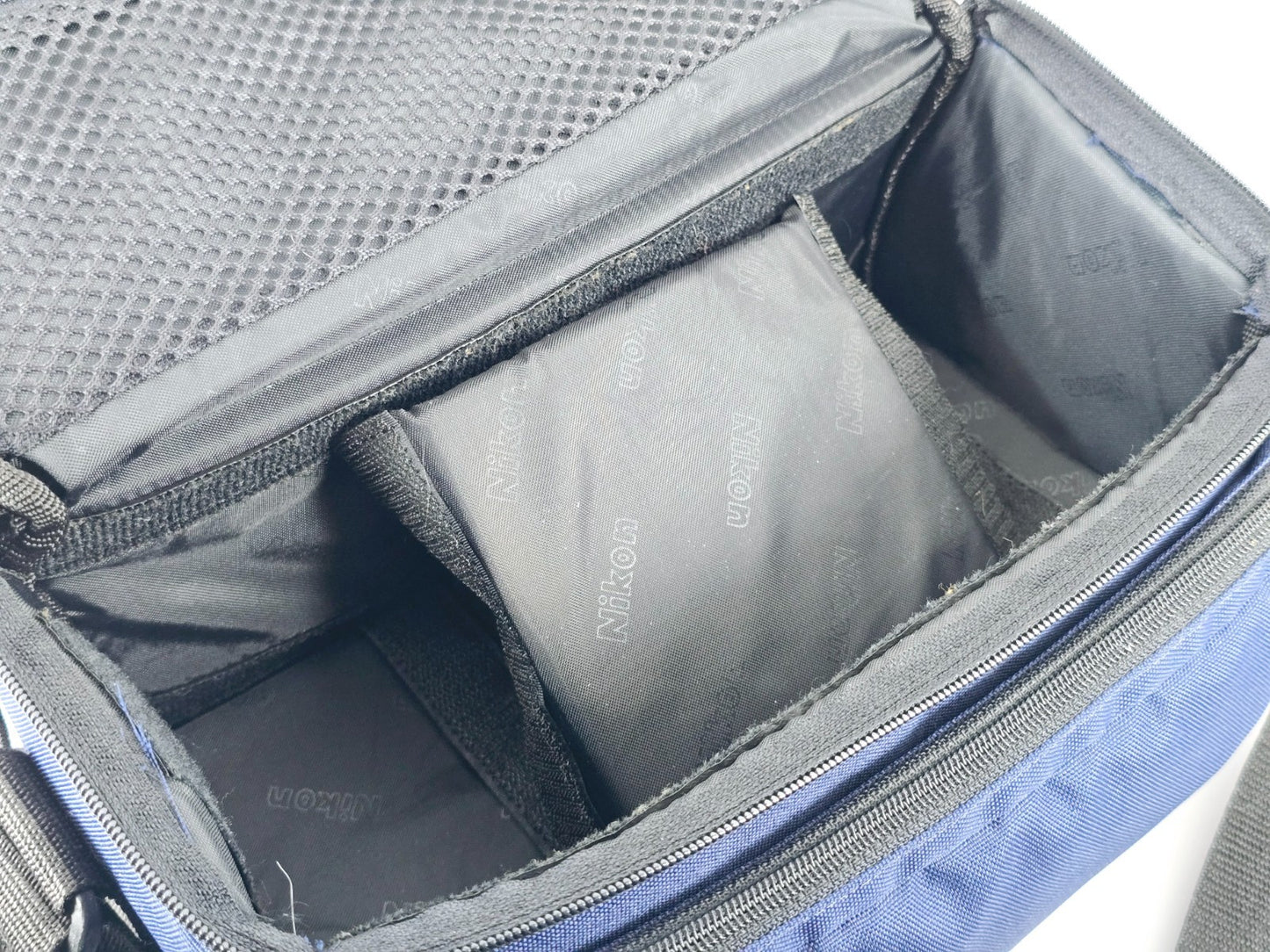 🌸[Near MINT] Genuine Nikon Camera Lens Shoulder Bag Nylon Navy blue From JAPAN