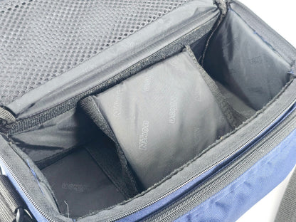 🌸[Near MINT] Genuine Nikon Camera Lens Shoulder Bag Nylon Navy blue From JAPAN