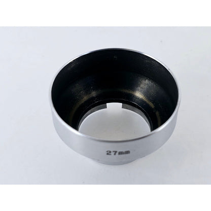 [Pre-owned] Walz 27mm Metal Lens Hood w/ 27 W.Y1 Yellow Filter — Near MINT — Japan #4041