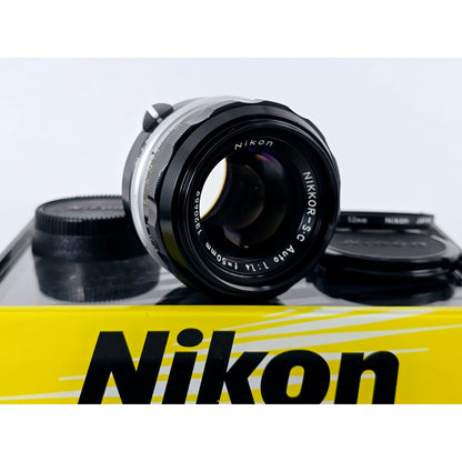[Pre-owned] Nikon Non-Ai Nikkor-S.C Auto 50mm f/1.4 MF Lens — Near MINT — Japan #3119