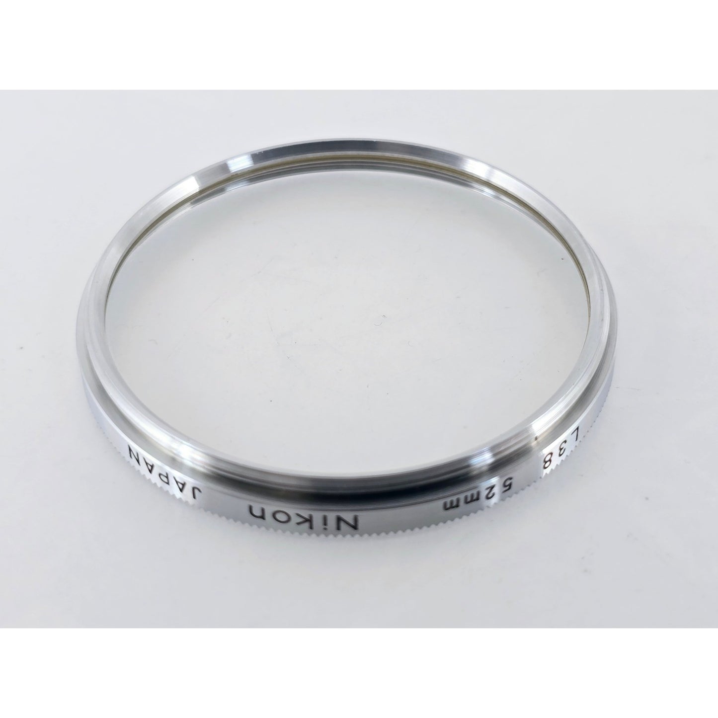 [Pre-owned] Nikon L39 52mm Chrome Frame Lens Filter — Near MINT — Japan #3795