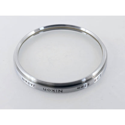 [Pre-owned] Nikon L39 52mm Chrome Frame Lens Filter — Near MINT — Japan #3795