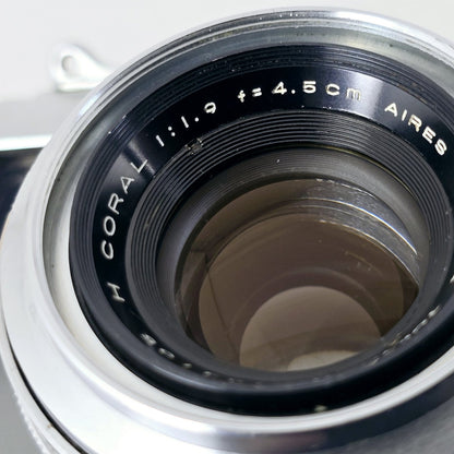 [Pre-owned] Aires 35 IIIC Rangefinder 35mm Film Camera Silver — Excellent+++++ — Japan #5656