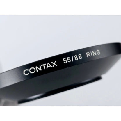 [Pre-owned] Contax Metal Lens Hood 5 with 55/86 Ring Adapter (Genuine) — Near MINT+++ — Japan #4796