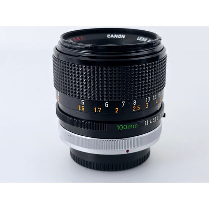 [Pre-owned] Canon FD 100mm F2.8 S.S.C. MF Telephoto Lens — Near MINT — Japan #4836