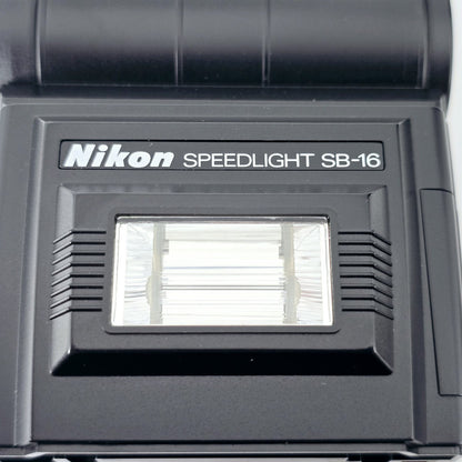 [Pre-owned] Nikon Speedlight SB-16 w/ AS-9 Shoe Mount Flash for FA FE2 FM2 — Top Mint — Japan #5302