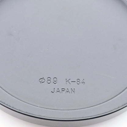 [Pre-owned] Contax Metal Lens Cap Black 89mm K84 K-84 — MINT — Japan #1765