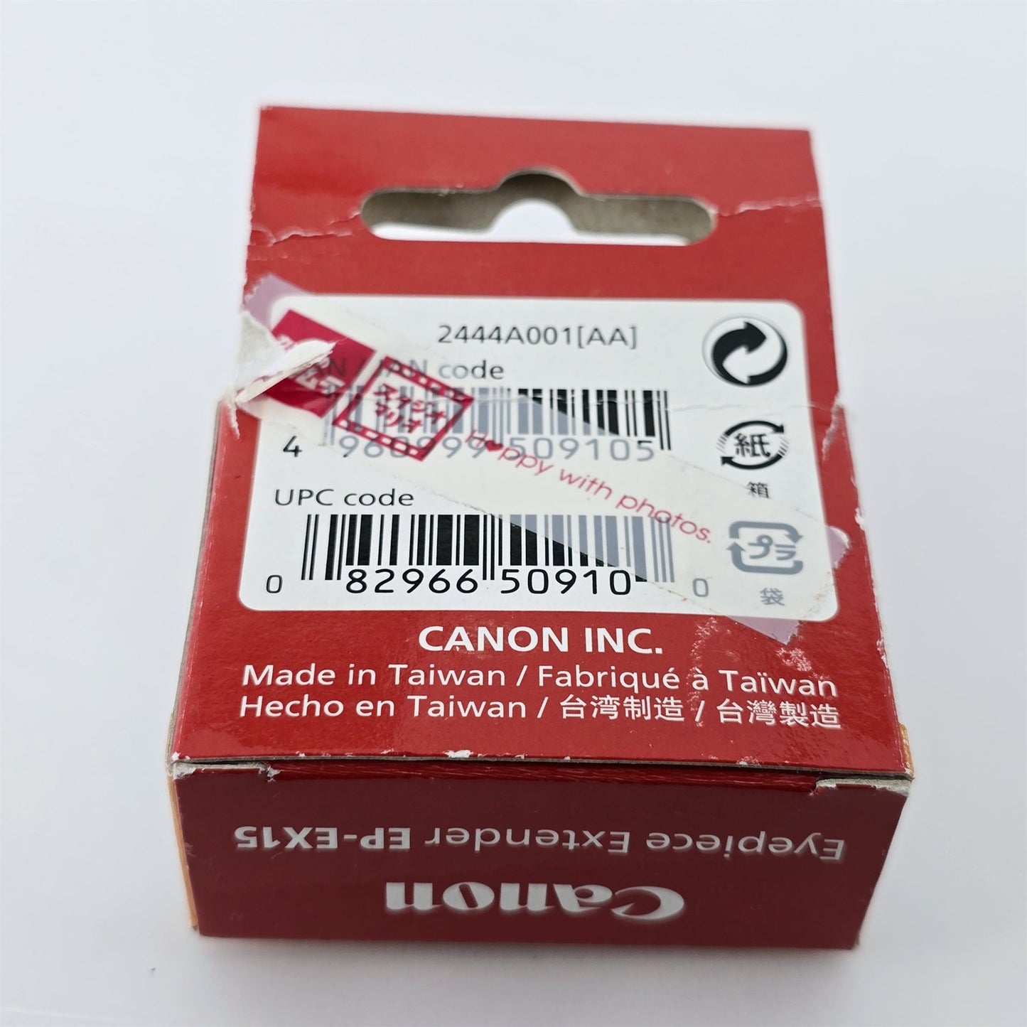 [Pre-owned] Canon EP-EX15 Viewfinder Eyepiece Extender for EOS SLR — Near Mint — Japan #5424