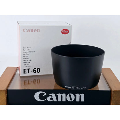 [Pre-owned] Canon ET-60 Plastic Lens Hood for EF 75-300mm & 55-250mm — Top MINT — Japan #5117