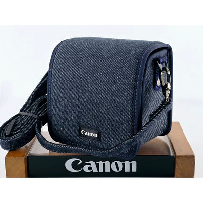 [Pre-owned] Genuine Canon Camera Lens Shoulder Bag Pouch Mini Pochette — MINT — Japan #3933