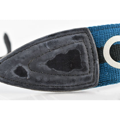 [Pre-owned] Contax Blue Black Neck Strap for 645 (No Lugs Included) — Excellent+++++ — Japan #2131