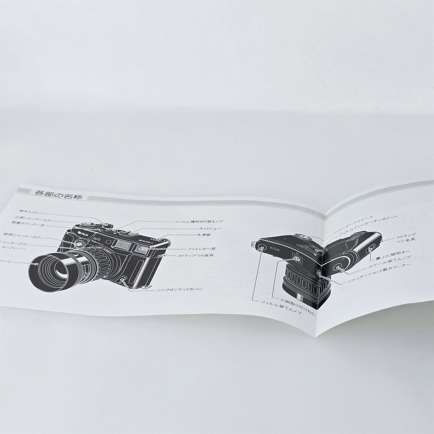[Pre-owned] Fuji Instruction Manual (Japanese) for GW690 III / GSW690 III / GW680 III — Near Mint — Japan #5401