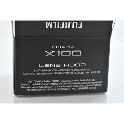 [Pre-owned] Fujifilm LH-X100 Lens Hood & AR-X100 Adapter Ring for FinePix X100 — Unused — Japan #2446
