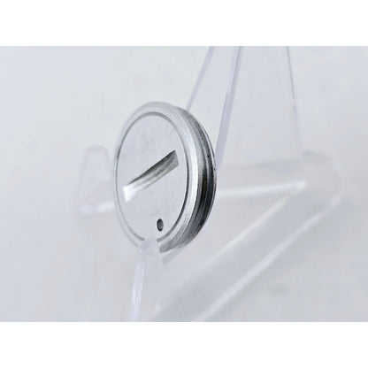 [Pre-owned] Olympus OM-1 Silver Battery Cover Cap for OM-1/1N/2/2N — Near MINT — Japan #4748
