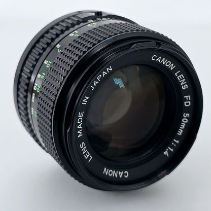 [Pre-owned] Canon New FD 50mm F1.4 MF Standard Prime Lens — Near Mint+++ — Japan #5775