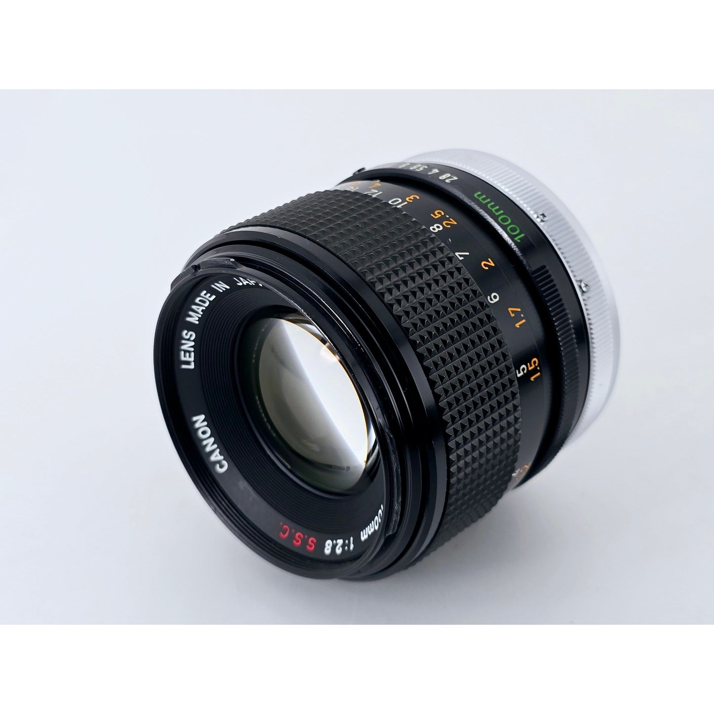 [Pre-owned] Canon FD 100mm F2.8 S.S.C. MF Telephoto Lens — Near MINT — Japan #4836