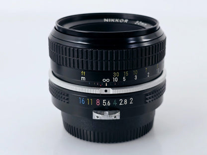 🌸[Near MINT] Nikon Non Ai Nikkor 50mm F2 Standard MF Lens Genuine From Japan