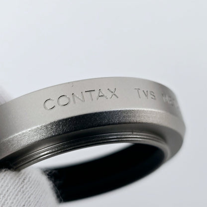 [Pre-owned] Contax TVS Genuine Metal Lens Hood for TVS / TVS II — Top Mint — Japan #5725