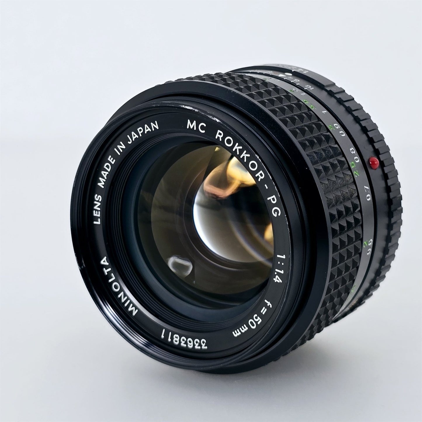 [Pre-owned] Minolta MC Rokkor-PG 50mm f/1.4 MF Standard Prime Lens — Mint — Japan #5362