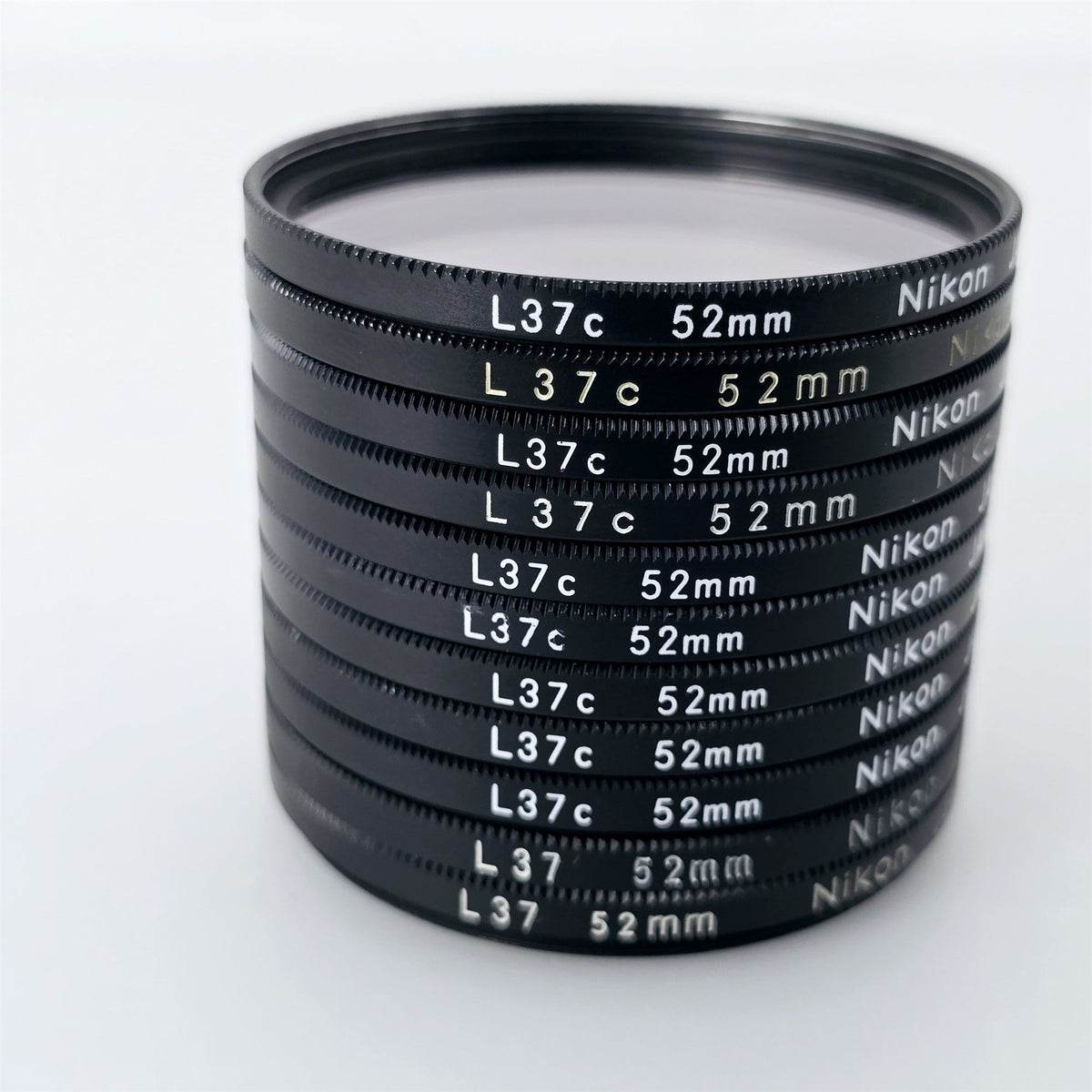 [Pre-owned] Nikon L37 / L37c 52mm UV Protective Lens Filter (Lot of 11) — Near Mint — Japan #5448