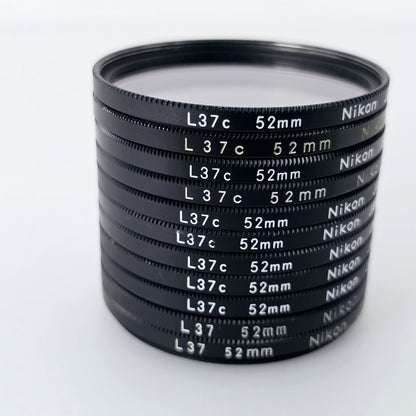 [Pre-owned] Nikon L37 / L37c 52mm UV Protective Lens Filter (Lot of 11) — Near Mint — Japan #5448