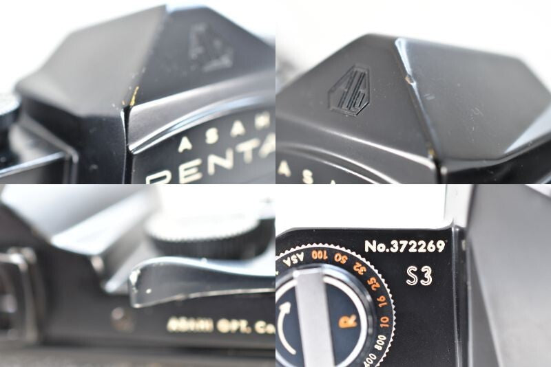 🌸[Near MINT] Pentax S3 Black SLR 35mm Film Camera 55mm F1.8 Lens From Japan